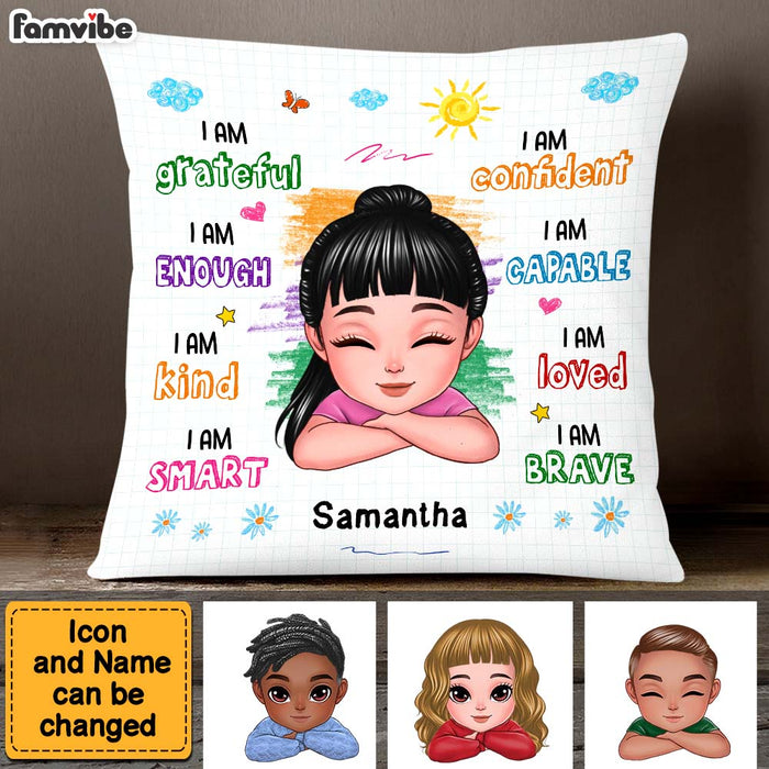 Personalized Gift For Granddaughter I Am Kind Pillow 23602 1