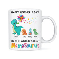 Personalized Mother's Day Mamasaurus Colorful Flower Mug 23606 thumb 1