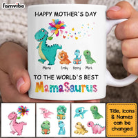 Personalized Mother's Day Mamasaurus Colorful Flower Mug 23606 thumb 1