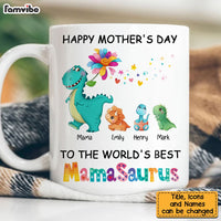 Personalized Mother's Day Mamasaurus Colorful Flower Mug 23606 thumb 1