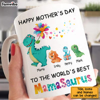 Personalized Mother's Day Mamasaurus Colorful Flower Mug 23606 thumb 1