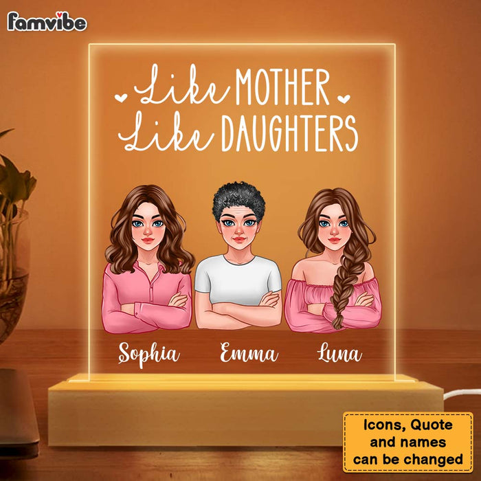 Personalized Mother And Daughter Plaque LED Lamp Night Light 23607 1