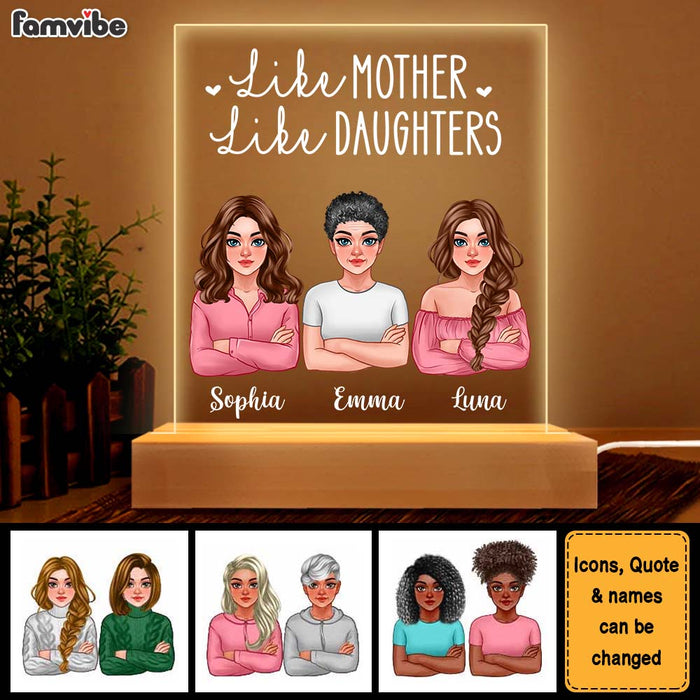 Personalized Mother And Daughter Plaque LED Lamp Night Light 23607 1