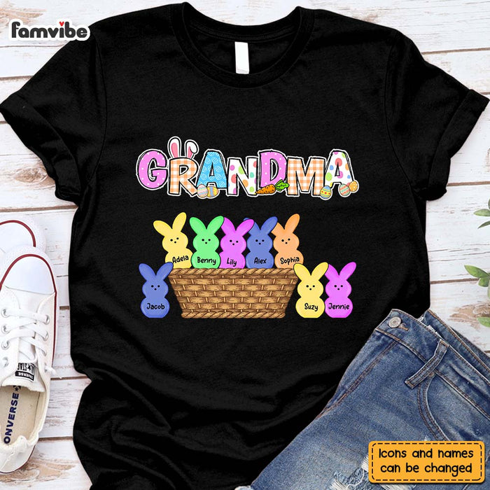 Personalized Gift for Grandma and Grandkids Easter Bunny Shirt - Hoodie - Sweatshirt 23614 1