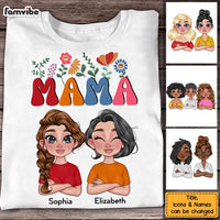 Personalized Retro Flower Mom Shirt - Hoodie - Sweatshirt 23621 thumb 1