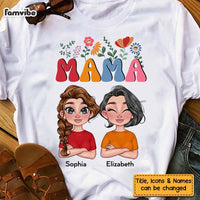 Personalized Retro Flower Mom Shirt - Hoodie - Sweatshirt 23621 thumb 1