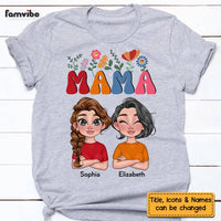 Personalized Retro Flower Mom Shirt - Hoodie - Sweatshirt 23621 thumb 1