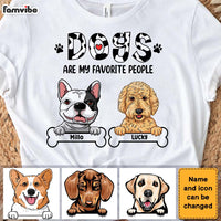 Personalized Dogs Are My Favorite People Shirt - Hoodie - Sweatshirt 23622 thumb 1