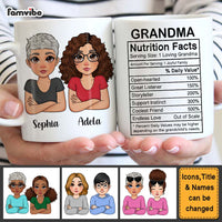 Personalized Gift For Grandma Funny Nutrition Facts Mug 23628 thumb 1