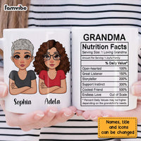 Personalized Gift For Grandma Funny Nutrition Facts Mug 23628 thumb 1