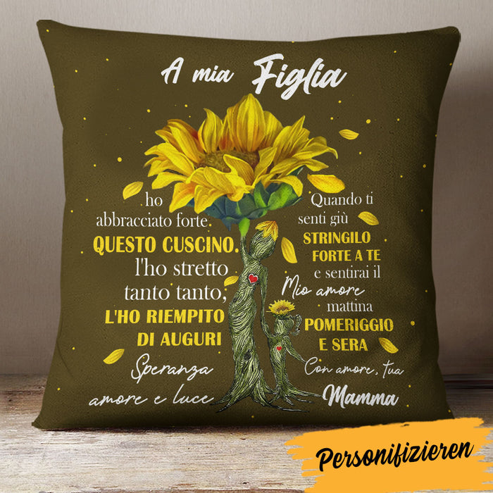 Personalized Mom Grandma Italian Mamma Nonna Tree Pillow AP86 95O60 (Insert Included) 1