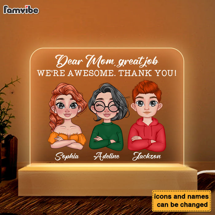 Personalized Gift for Mom Plaque LED Lamp Night Light 23633 1