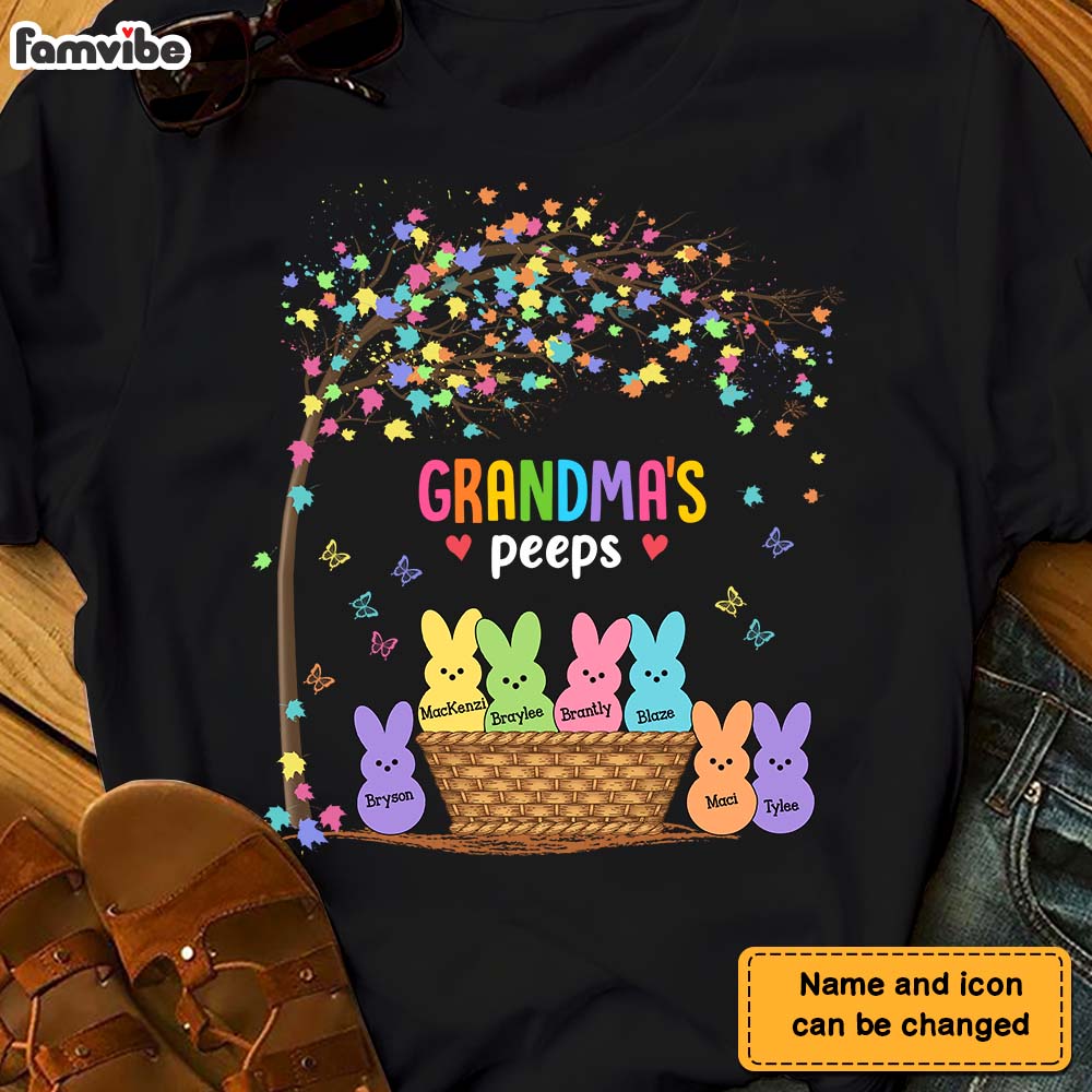 Personalized Gift for Grandma Bunny Easter Shirt 23635 Primary Mockup