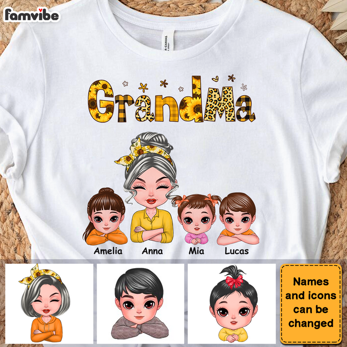 Personalized Grandma Sunflower Shirt - Hoodie - Sweatshirt 23637 1