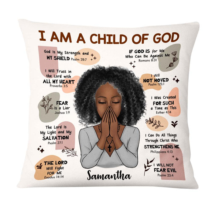 Personalized Gift For Christian Daughter Child Of God Pillow 23640 1