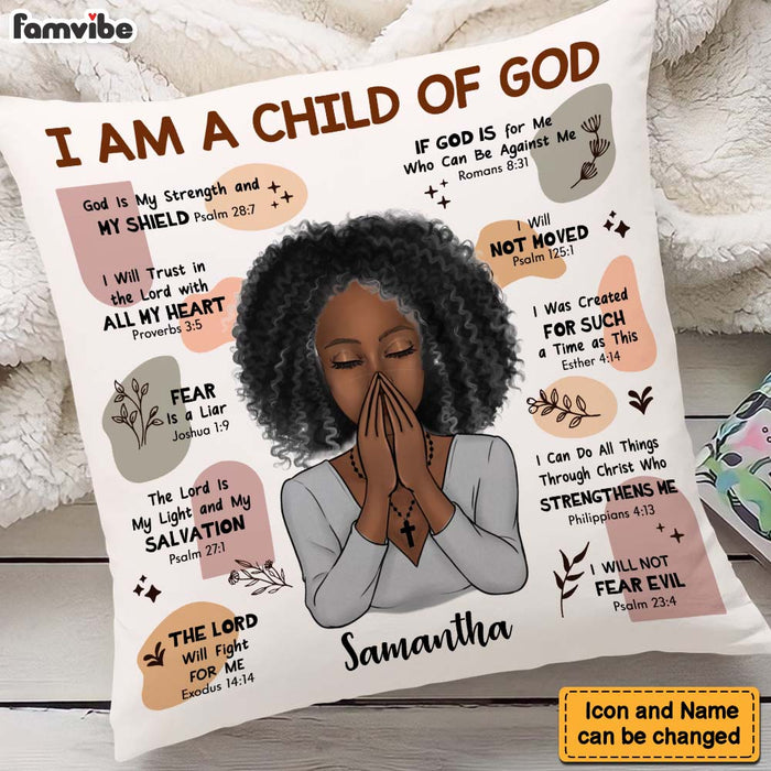 Personalized Gift For Christian Daughter Child Of God Pillow 23640 1