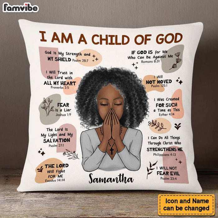 Personalized Gift For Christian Daughter Child Of God Pillow 23640 1
