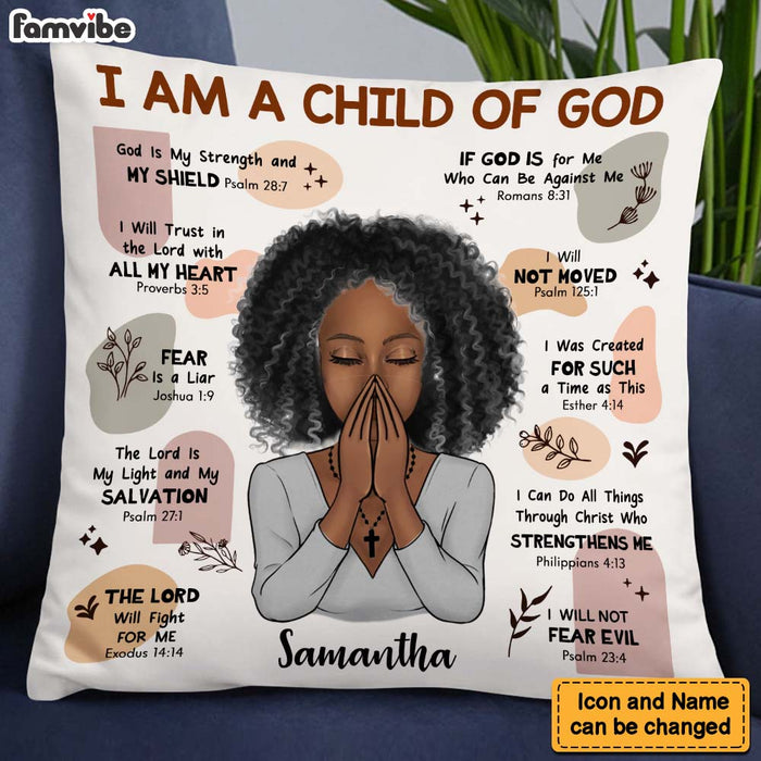 Personalized Gift For Christian Daughter Child Of God Pillow 23640 1