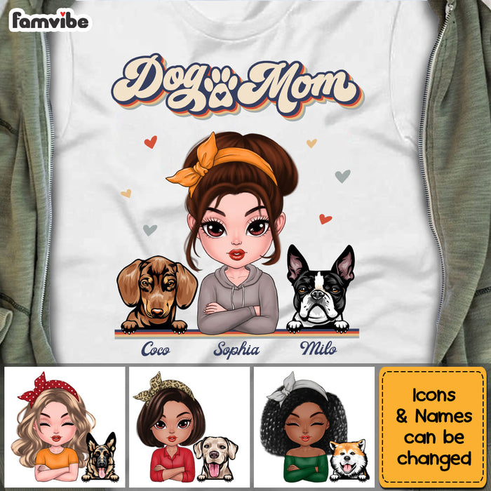 Personalized Retro Dog Mom Mother's Day Shirt - Hoodie - Sweatshirt 23644 1