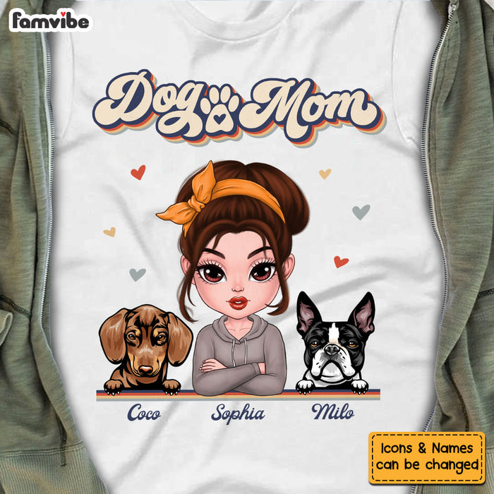 Personalized Retro Dog Mom Mother's Day Shirt - Hoodie - Sweatshirt 23644 1
