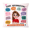 Personalized Gift for Daughter Daily Affirmations Pillow 23645 1