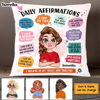 Personalized Gift for Daughter Daily Affirmations Pillow 23645 thumb 1