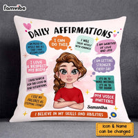 Personalized Gift for Daughter Daily Affirmations Pillow 23645 thumb 1