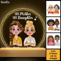 Personalized Gift Like Mother Like Daughter Hexagon Frame Plaque LED Lamp Night Light 23650 thumb 1