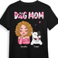 Personalized Gift Floral Dog Mom Shirt - Hoodie - Sweatshirt 23652 thumb 1