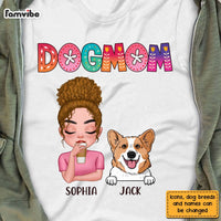 Personalized Dog Mom Colorful Shirt - Hoodie - Sweatshirt 23655 thumb 1