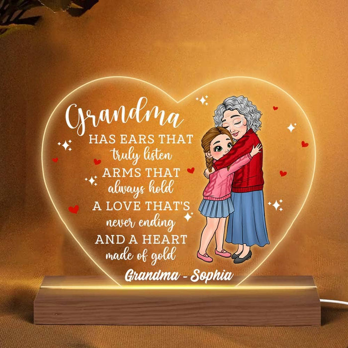 Personalized Gift To My Grandma Plaque LED Lamp Night Light 23658 1