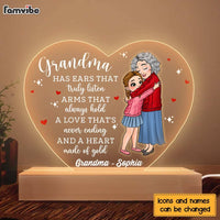 Personalized Gift To My Grandma Plaque LED Lamp Night Light 23658 thumb 1