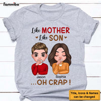 Personalized Gift Like Mother Like Son Shirt - Hoodie - Sweatshirt 23660 thumb 1