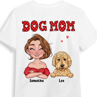 Personalized Dog Mom Polka Dot Shirt - Hoodie - Sweatshirt 23661 thumb 1