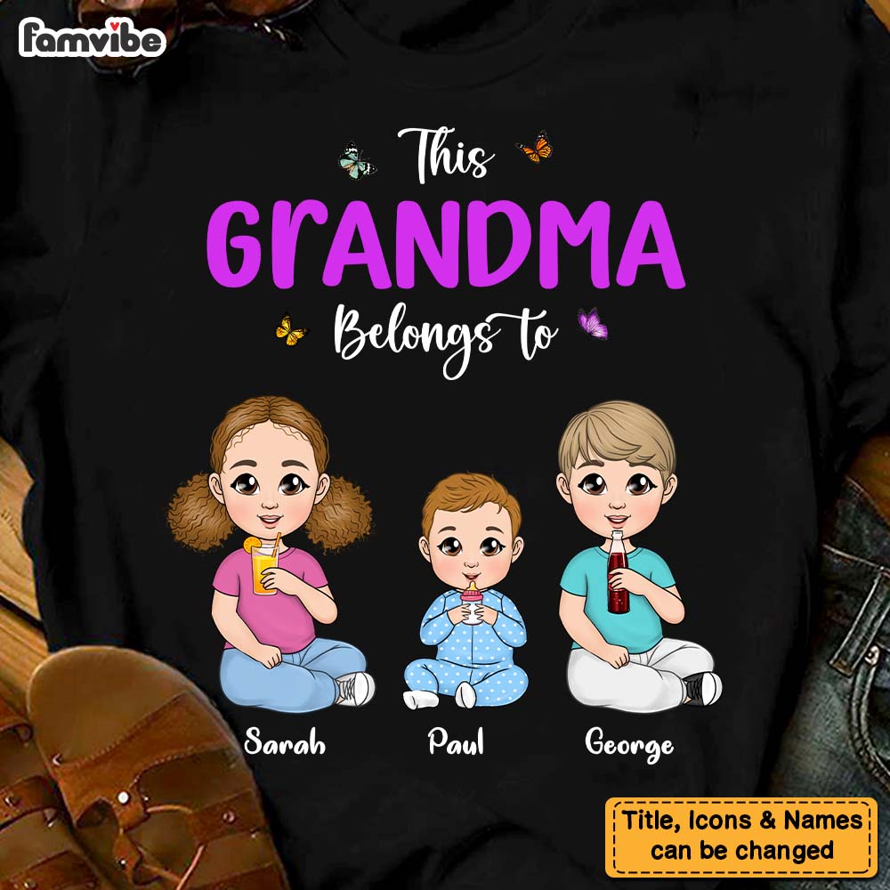Personalized Grandma Belongs To Shirt 23664 Primary Mockup