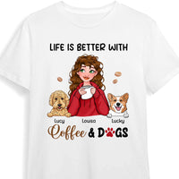 Personalized Life Is Better With Coffee And Dogs Shirt - Hoodie - Sweatshirt 23668 thumb 1