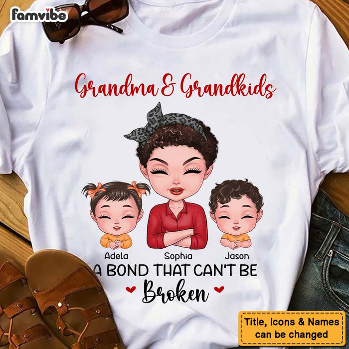 Personalized Gift Grandma And Grandkid A Bond That Can't Be Broken Shirt - Hoodie - Sweatshirt 23669 1
