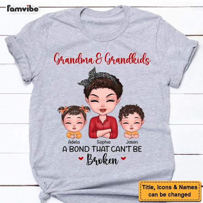 Personalized Gift Grandma And Grandkid A Bond That Can't Be Broken Shirt - Hoodie - Sweatshirt 23669 1