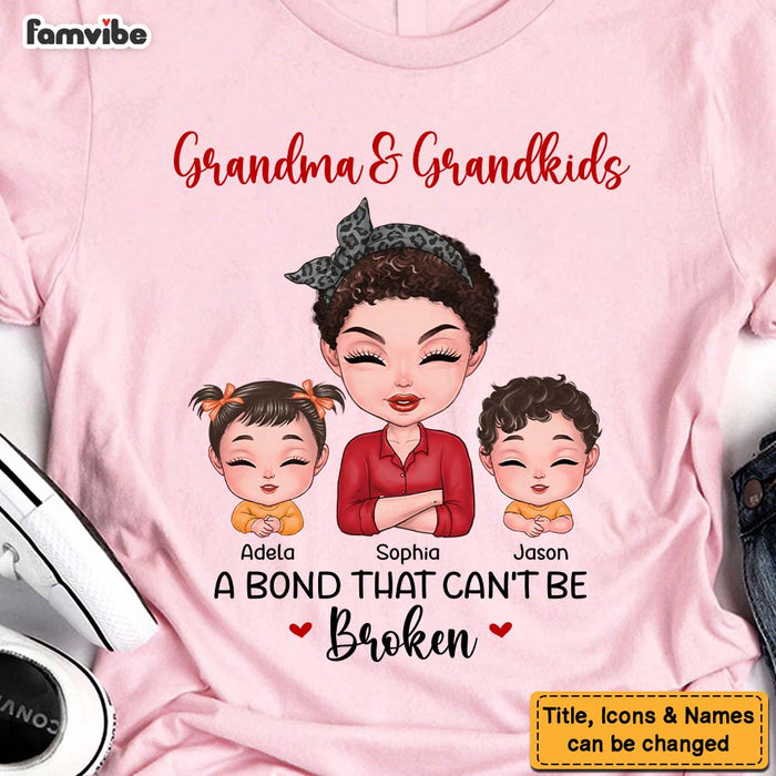 Personalized Gift Grandma And Grandkid A Bond That Can't Be Broken Shirt - Hoodie - Sweatshirt 23669 1