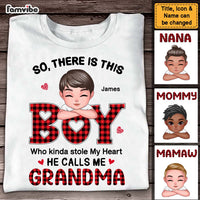 Personalized Gift for Grandma The Boy Who Stole My Heart Shirt - Hoodie - Sweatshirt 23671 thumb 1