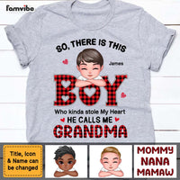 Personalized Gift for Grandma The Boy Who Stole My Heart Shirt - Hoodie - Sweatshirt 23671 thumb 1