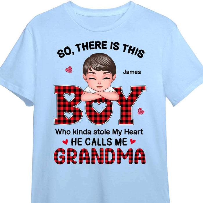 Personalized Gift for Grandma The Boy Who Stole My Heart Shirt - Hoodie - Sweatshirt 23671 1