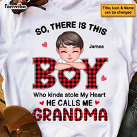 Personalized Gift for Grandma The Boy Who Stole My Heart Shirt - Hoodie - Sweatshirt 23671 thumb 1