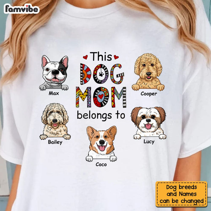 Personalized This Dog Mom Belongs To Shirt - Hoodie - Sweatshirt 23672 1