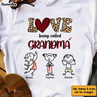 Personalized Gift Love being Called Grandma Leopard Print Shirt - Hoodie - Sweatshirt 23675 thumb 1