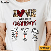 Personalized Gift Love being Called Grandma Leopard Print Shirt - Hoodie - Sweatshirt 23675 thumb 1