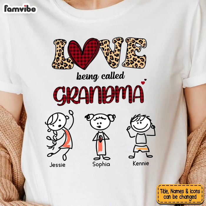 Personalized Gift Love being Called Grandma Leopard Print Shirt - Hoodie - Sweatshirt 23675 1