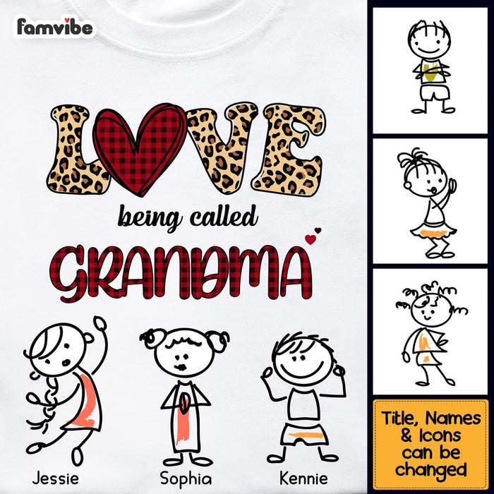 Personalized Gift Love being Called Grandma Leopard Print Shirt - Hoodie - Sweatshirt 23675 1