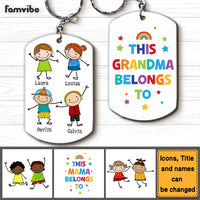 Personalized Gift for Grandma Belongs To Aluminum Keychain 23676 thumb 1