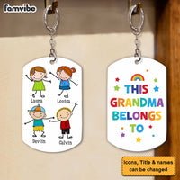 Personalized Gift for Grandma Belongs To Aluminum Keychain 23676 thumb 1